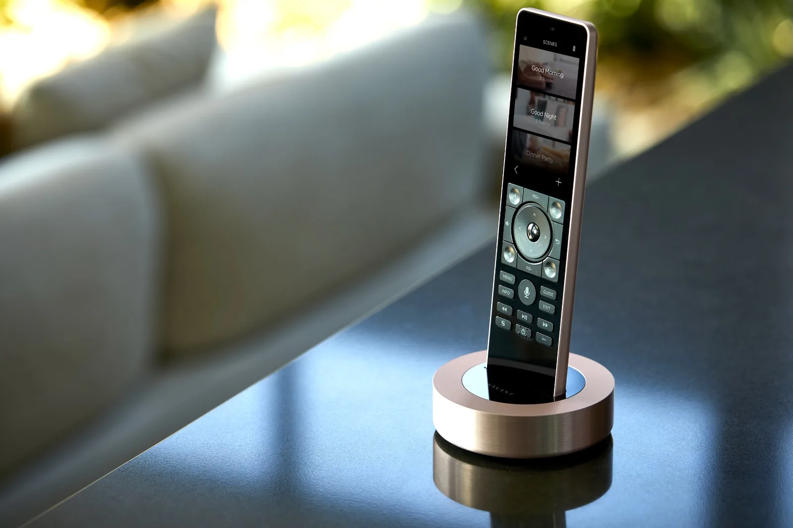 Savant Pro Remote displaying personalized scenes